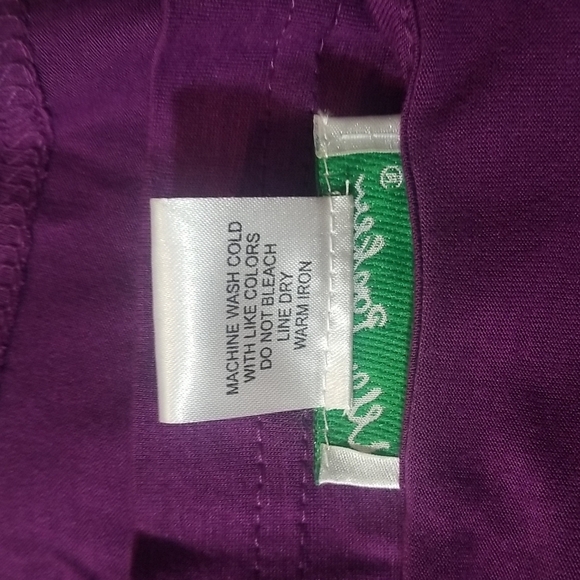 ULLA POPKIN PURPLE DRAPED  FRONT TUNIC SIZE 16/ 18 - Picture 8 of 8